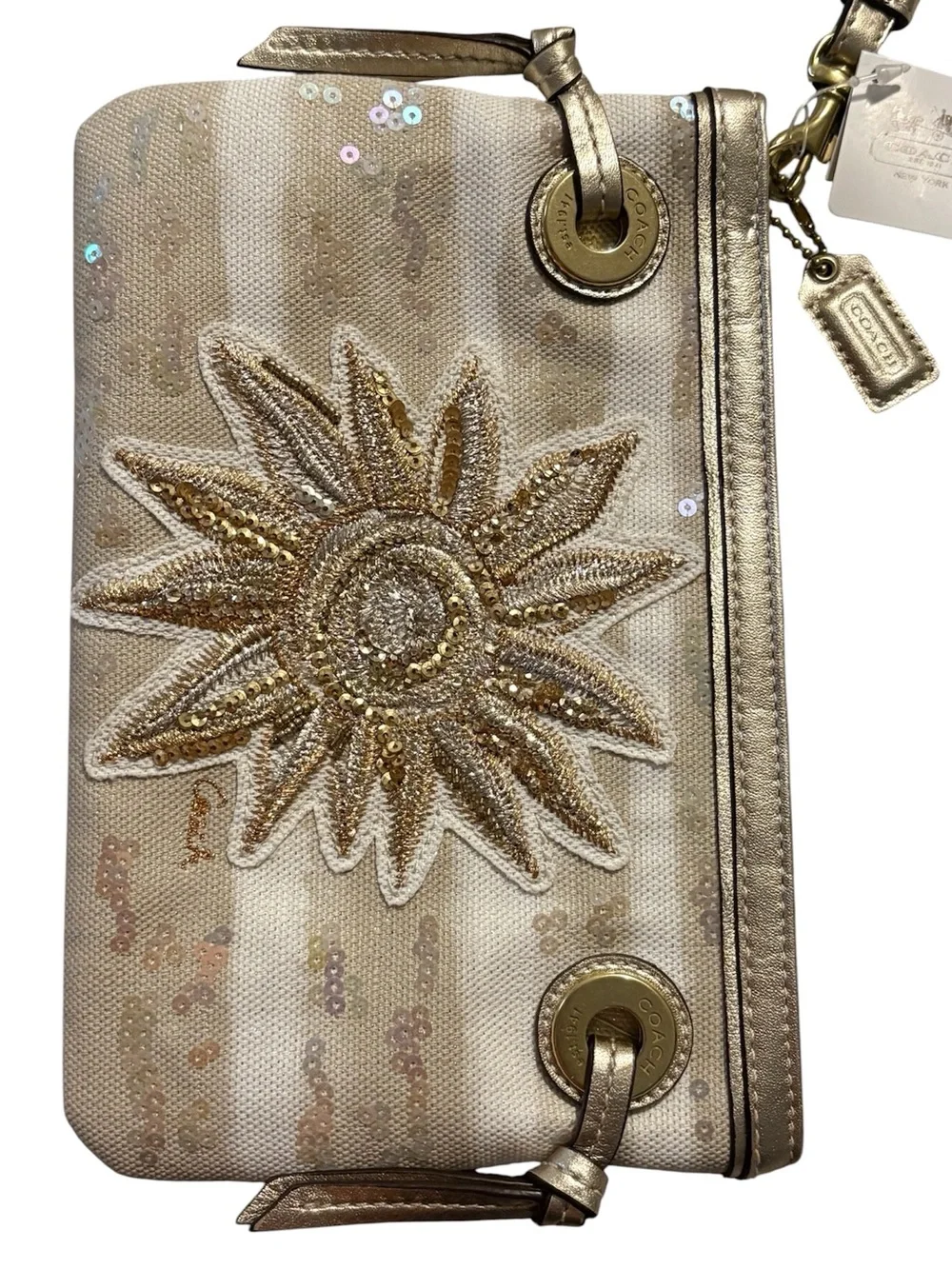 RARE Coach Audrey sun wristlet NWT